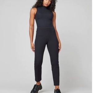 Spanx On-the-Go Ankle Slim Straight Pant Black Sz XL